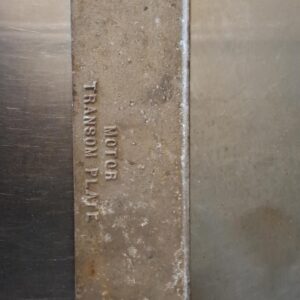 Transom mount plate bracket 12x3