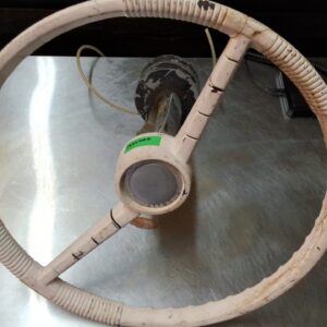 Vintage boat steering wheel
