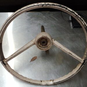 Vintage boat steering wheel