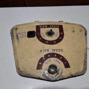 Johnson carburetor front face plate 304313