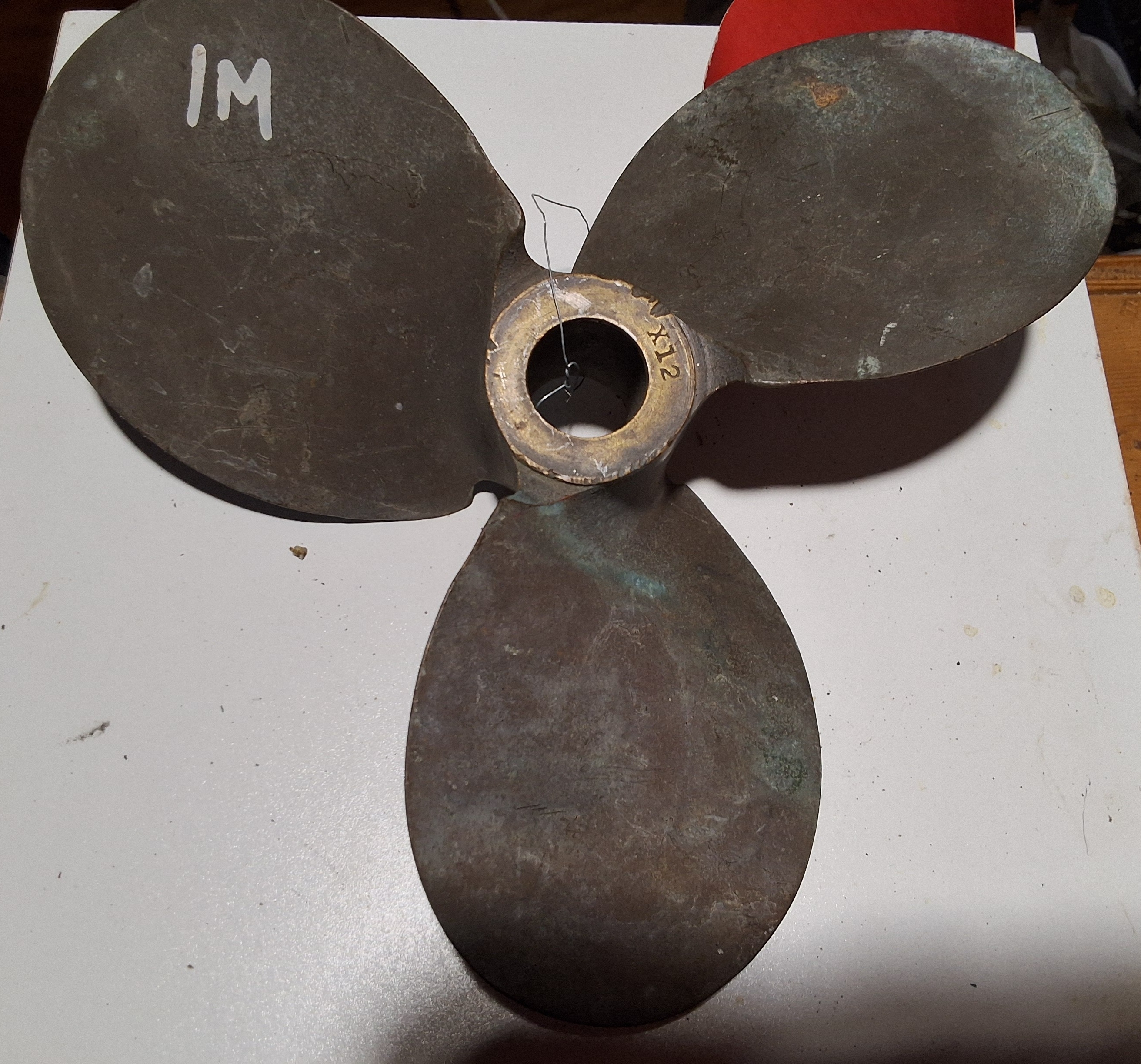 3 blade bronze propeller 125