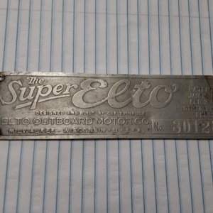 Elto identification plate