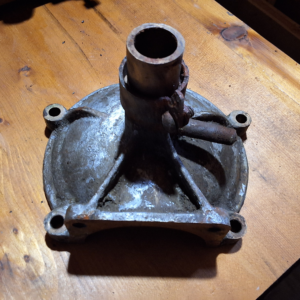 Row boat motor split case half