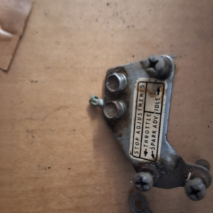 Mercury stop idle adjust bracket