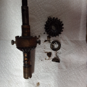 Elto rudder twin gear set with prop shaft